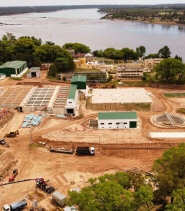 Planta de tratamiento en construcción
